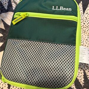 L.L. Bean Green and Gray lunchbox